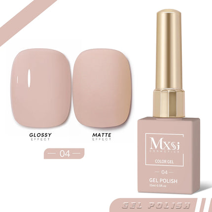Mxsi Nails Polish 60 Colors Semi Permanent Nail Polish 15ml UV Lamp Nail Polish Hybrid Nail Art Salon Varnish Not Set