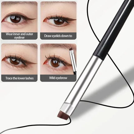 Black Brown Eyeliner Cream Waterproof Beauty Cosmetics Long Lasting Eyeliner Gel Eyeshadow Makeup Tools with Brush Set Eye Liner