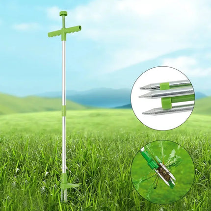 Garden Weeder, Weeder, Double-Section Split Aluminum Tube, Manual Weed Removal Gardening Tool Grass Digger Handheld Puller