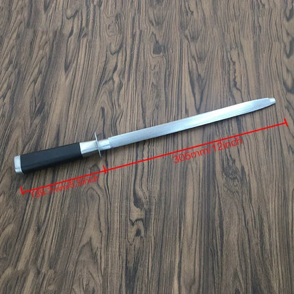 Diamond Sharpening Rod Tungsten Steel Carbon Steel  Kitchen Gadgets Slaughterhouse Butcher Ceramic Household Knife Sharpener