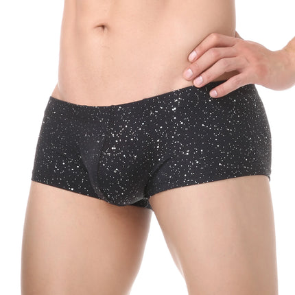 Underwear Men Panties Sexy Boxers Shorts Mens Sequin Bulge Pouch BoxerShorts Underpants Plus Size