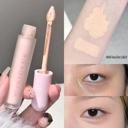 3 Colors Liquid Foundation Concealer Cream Full Covers Brightening Facial & Eye Liquid Concealer Waterproof Oil-control Make Up