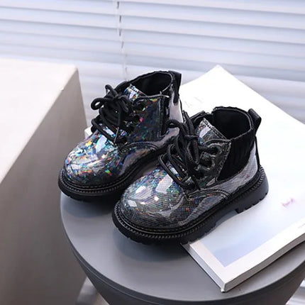 Winter Girls New Short Boots Children British Style Soft Sole Lightweight Boots Ankle-high Unisex Boys Shoes Size 21-30