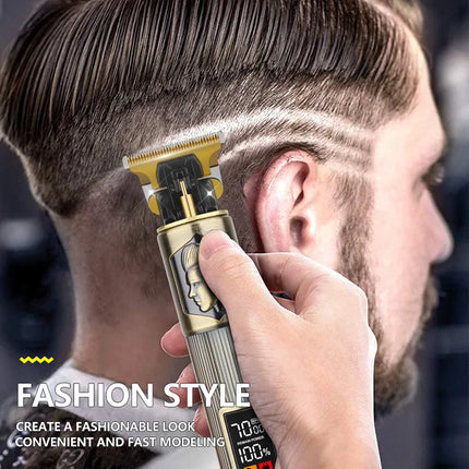 HIENA T9 hair clipper Professional barber Hair cutting Electric trimmer led display strong Power Dragon buddha hair Clippers