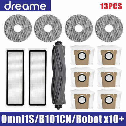 Dreame L10s Ultra / S10 Pro Accessories Mijia Omni 1S B101CN Robot X10+ Robot Vacuum Main Side Brush Filter Mop parts