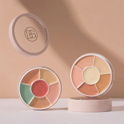 6 in1 Professional Full Coverage Concealer Flawlessly Covers Dark Circles Wrinkles Pore Silky Texture Concealer Hides Dark Spots