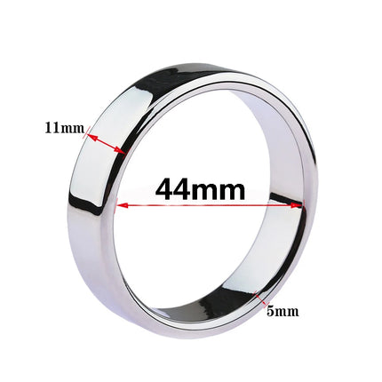 6 sizes Stainless Steel Male Penis Ring Ball Scrotum Stretcher Ejaculation Delay Metal Cock Rings BDSM Sex Toys For Men Cockring
