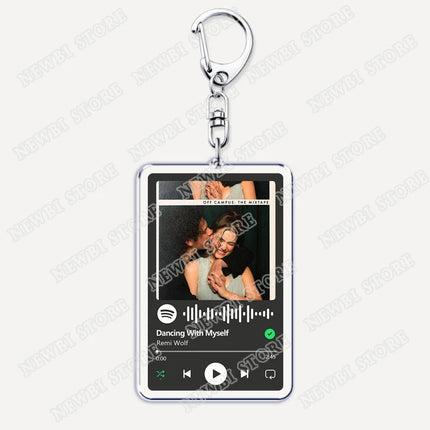 Hot TV Off Campus The Mixtape Keychains Into You U+Ur Hand Music Songs Keyings Jewelry Elle Kennedy Garrett Graham Fans Gifts