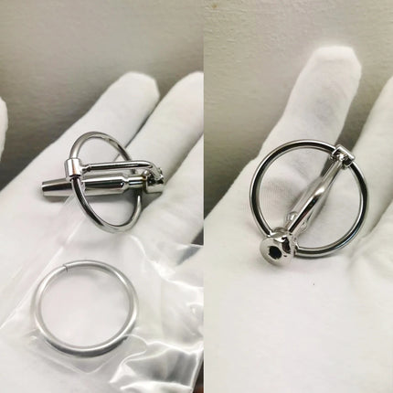Metal Urethral Catheter Male Stainless Steel Horse Eye Urethral Plug Penis Headers Masturbator Adult SM Urethran Expander