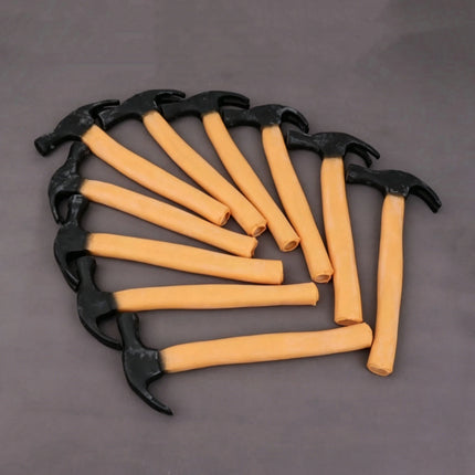 Magic Fake Hammer Prank Toy Set Realistic Rubber Claw Hammer Illusion Prop for Comedy Magic Show and Audience Participation