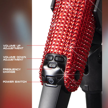 Wireless Karaoke Mic SKM9000 Custom Diamond-Encrusted  Microphone For Live Streams  Karaoke Shining Stage Essential