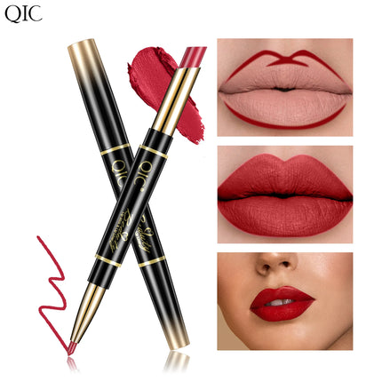 Matte 14-colors Lip Liner Pencil Bevel Design Nib Lip Contour Lipstick Nude Brown Lipstick Pencil Natural Lasting Lipliner Makeu
