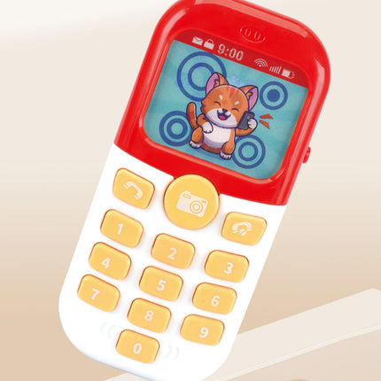 Music Mobile Phone Toy for Kids, Puzzle Early Education Electric Telephone with Lights and Music Gifts for Boys and Girls