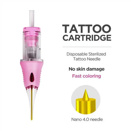 10PCS Tattoo Cartridge Needles Round Liner RL Disposable Safety Sterile Tattoo Needles for Permanent Makeup Tattoo Supplies