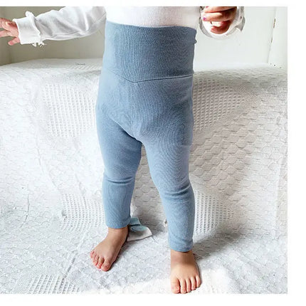 Autumn Spring Baby Girl Leggings Cotton Baby Boys Ribbed Full Length Infant Kids Clothes Skiny Pants Children Casual Trousers
