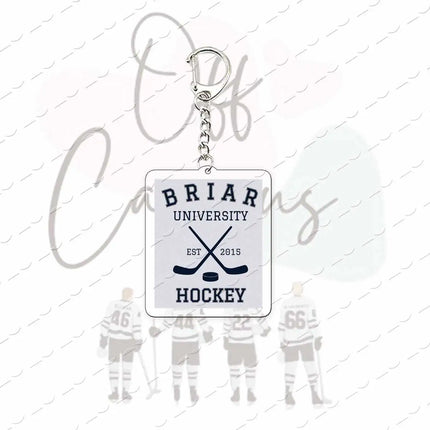 TV Show Off Campus K Keychain Bag Charm Elle Kennedy Garrett Graham Hockey Acrylic Keyrings Pendant Chain Fans Friends Gifts