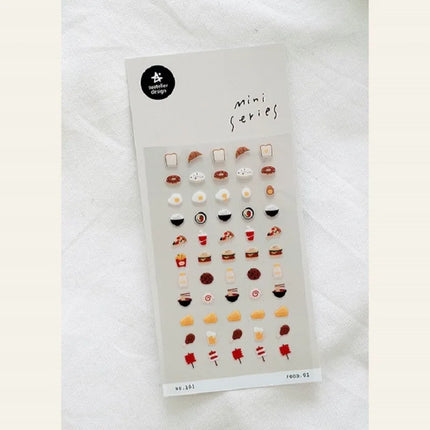 Suatelier Mini Stickers Korean Cartoon Dinosaur Animal Scrapbooking DIY Nail Sticker Junk Journal Diary Decor Craft Supplies