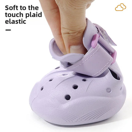 Pet dog outdoor breathable sandals mesh shoes teddy running hole dog shoes pet shoes easy to wear