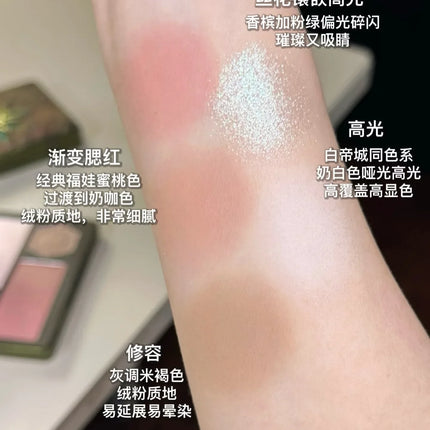 Girlcult Compendium of Materia Medica Series Pearl Matte Highlights Blush Face Contour Palette Brighten Integrated Palette