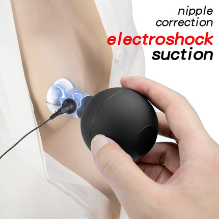 Electric Shocker Nipple Sucker/Clamps Electrostimulator Nipples Pussy E stim Breast Clit Masturbator SM Sex Toys For Men/Women