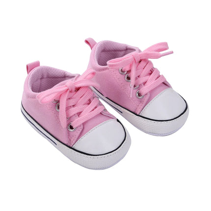 0-18months Unisex Baby Sneakers Anti-Slip Soft Flat cute Sole Prewalker Shoes for Baby boys girls