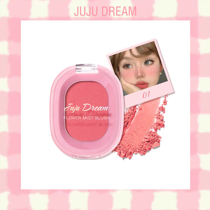 JUJu DREAM Flower Mist Blush Disc Monochrome Matte Powder Fine Flash Monochrome Blush Disc