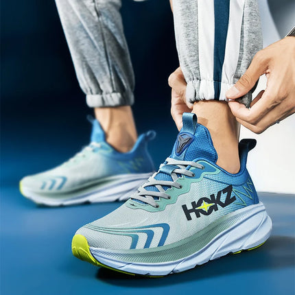 Carbon Plate Air Cushion Running Shoes for Men Soft Chunky Sneakers Women Daily Commuting Shoes Outdoor Casual Walking Shoes