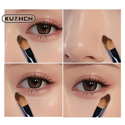 Angled Highlighter Brush Face Contour Foundation Concealer Brush Slope Shape Synthetic Hair Foundation Fingertip Makeup Brush