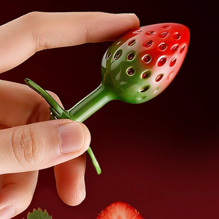 1pcs, Strawberry shaped metal anal plug, butt plug, dildos, adult women toys, adult men toys, adult pleasure, sexual wellness