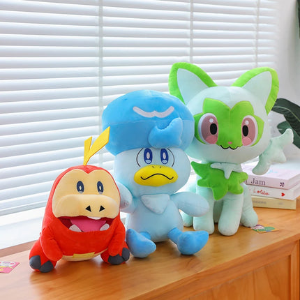 Pokemon Sprigatito Meowscarada Floragato Soft Plush Toys Cute Anime Quaxly Fuecoco Crocalor Stuffed Animal Plush Dolls Gifts