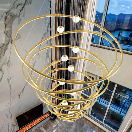 Modern home decor led lights pendant light lamps forstaircase Chandeliers for living room hanging light indoor lighting