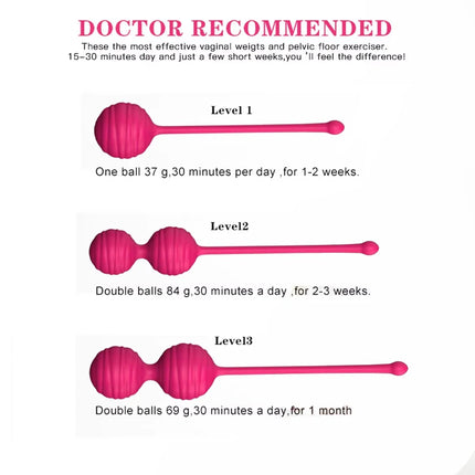Sexuale Female Chinese Vaginal Balls to Exercise Pelvic Floor Kegel Trainer for Women Steel Sex Ball Vaginal Tightening Products