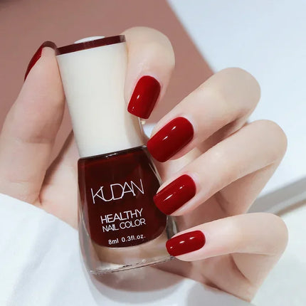 8ml Water-based Nail Polish No Baking Long Lasting Semi-permanent Quick Dry non-peelable Nail Varnish DIY Fashion Manicure