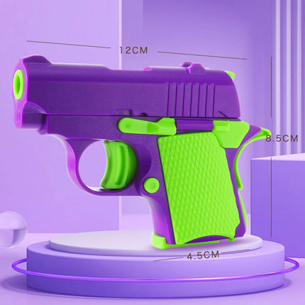 1PC 3D Mini Model Gun 1911 Pistols Hand Toy Pistols Toy Bullets No Fire Rubber Band Launcher Collection Gifts