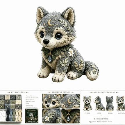 Floral Fabrics Animal Patchwork Set Creative Design Hanging Kit Handmade Decor Kit Material Pack Home Decoration