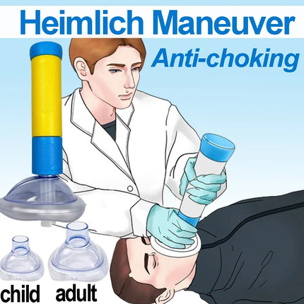 Auto Heimlich First Aid Choking Rescue Device CPR Choking Artificial Emergency Home Rescue Device Adult Children Asphyxia