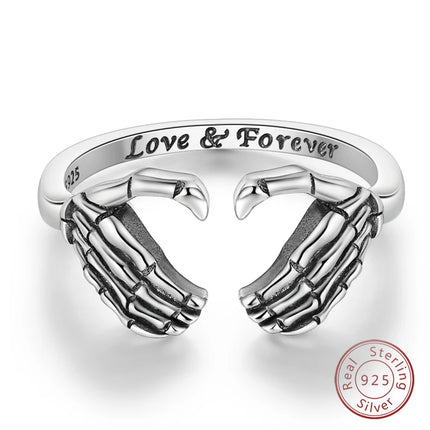 Adjustable Rings 925 Sterling Silver Mermaid Wing Dragon Sunflower Tulip Open Rings For Women Female Original Engagement Jewelry