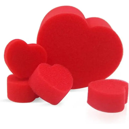 5pcs Hearts Sponge Magic Magic Props Red Heart Sponge Love Ball Party Trick Close Up Magic Tricks Gift For Kids Halloween Party