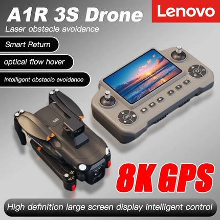 Lenovo  A1R 3S Original 8K Drone 4K 5G GPS 360° Laser obstacle avoidance Brushless Foldable Quadcopter RC Distance 3KM Dron