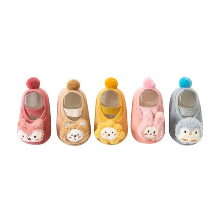 Cartoon Animal Baby Socks Soft Cotton Toddler Floor Socks Autumn Winter Warm Indoor Kids Socks First Walker