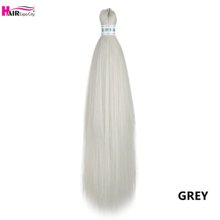 Easy Braids 26Inch Synthetic Jumbo Braids Hair Extensions Ombre Colorful Braiding Hair Pre Stretched Hair Expo City