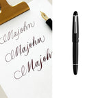 P136 Highlight Black / Flex Nib (Blue)