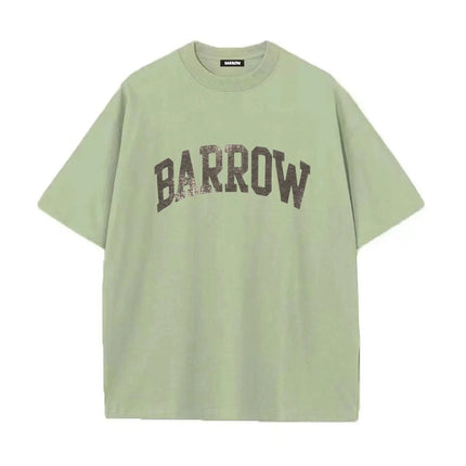 2026 Summer 100% Cotton T-Shirt for Men and Women with Round Neck Casual High-Quality Clothing Lettered Design barrow Printed