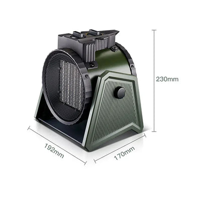 Household 220v Air Heater Household Heater Desktop Small Steel Gun Hot Air Blower Bathroom Fast Thermoelectric Heating Industria
