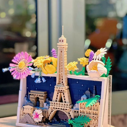 2026 New Souvenir Paris City of Love Home Decoration Set Building Blocks Puzzle Model Puzzle Birthday Gift Toy
