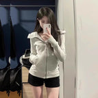 S code [recommended 35-50kg ] / White gray [pure cotton fabric]