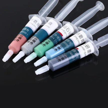 3 Pcs Diamond Abrasive Paste W0.18-W60 Grit 80~90000# Needle Tube Grinding Polishing Metal Jade Mirror Effect Polishing Tool