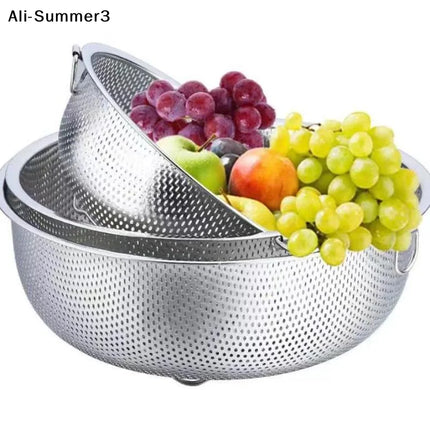 【Summer3】1Pc 2026 New Kitchen Tool Stainless Steel Kitchen Mesh Sifter Colander Strainer Sieve Baskets