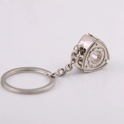 Metal Keychain Key Ring Car Engine Rotary Wankel Engine Rotor Gear Turbo Weighty Key Chain Car Accessories Jewelry Parts