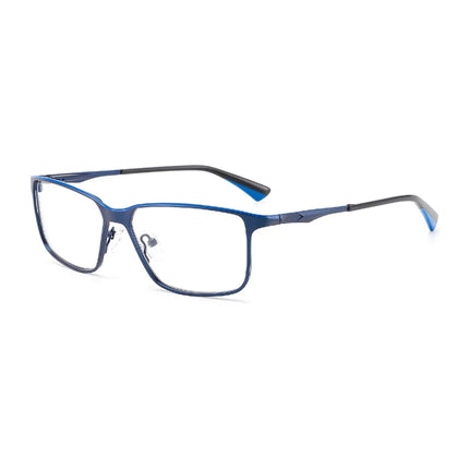 ZENOTTIC  Modish Metal Eyebrow Prescription Glasses for Men Square Photochromic Optical Eyeglasses Progressive Eyewear
